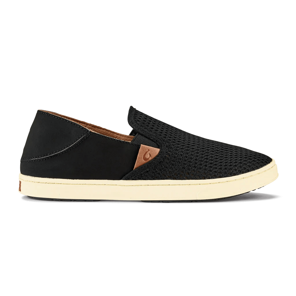 Olukai Women's Pehuea Mesh Slip-On Sneaker - Black