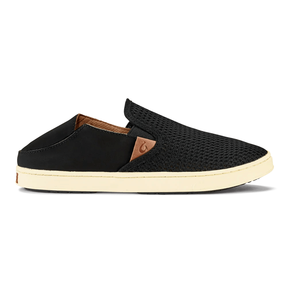 Olukai Women's Pehuea Mesh Slip-On Sneaker - Black