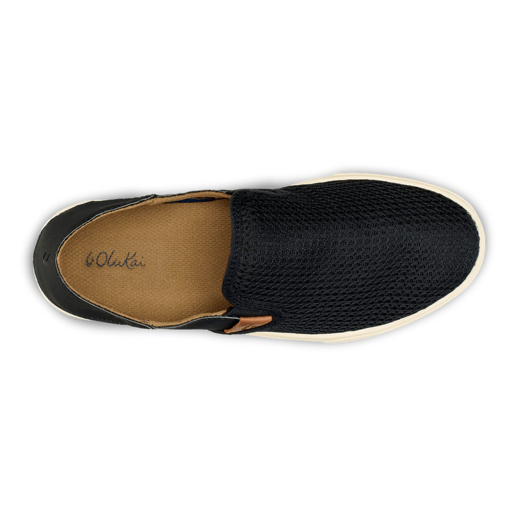 Olukai Women's Pehuea Mesh Slip-On Sneaker - Black