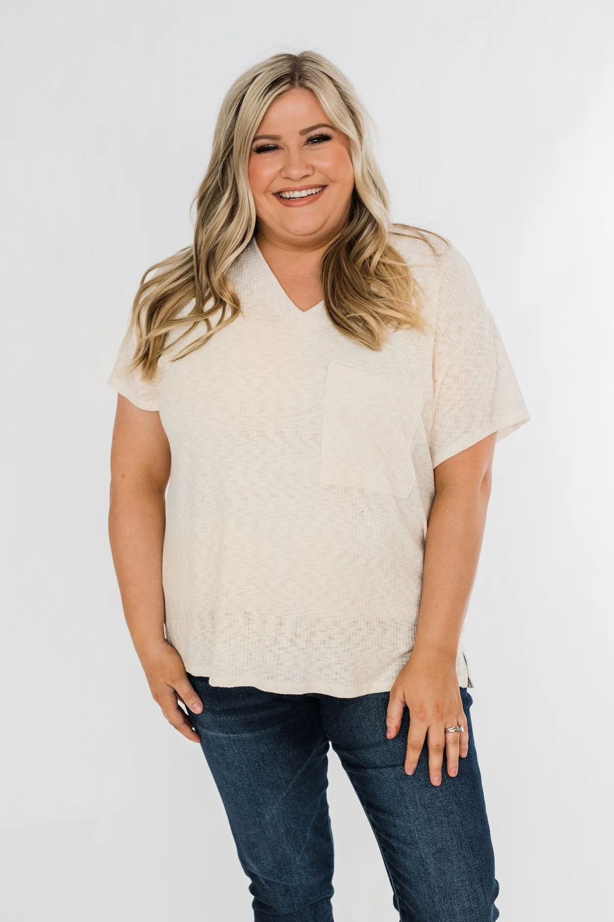 One Step Closer Lightweight Top- Cream