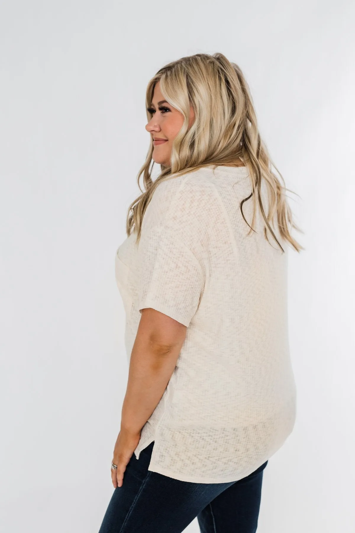 One Step Closer Lightweight Top- Cream