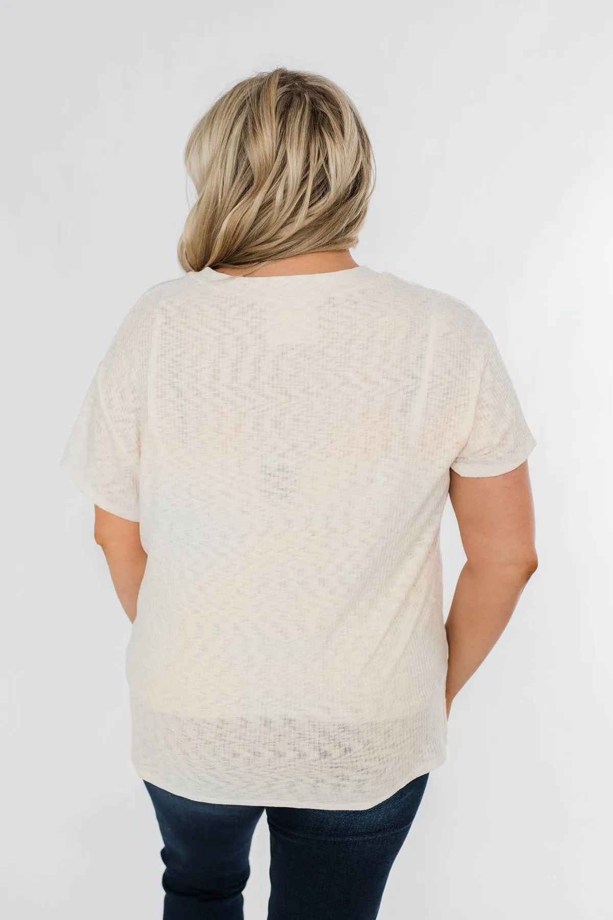 One Step Closer Lightweight Top- Cream