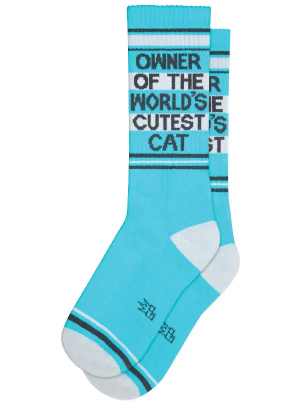 Owner Of The World's Cutest Cat Ribbed Gym Socks