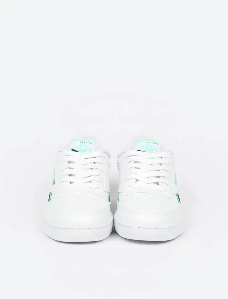 Reebok Womens Club C 85 Vegan Trainer Cloud White / Hint Mint / Midnight Pine