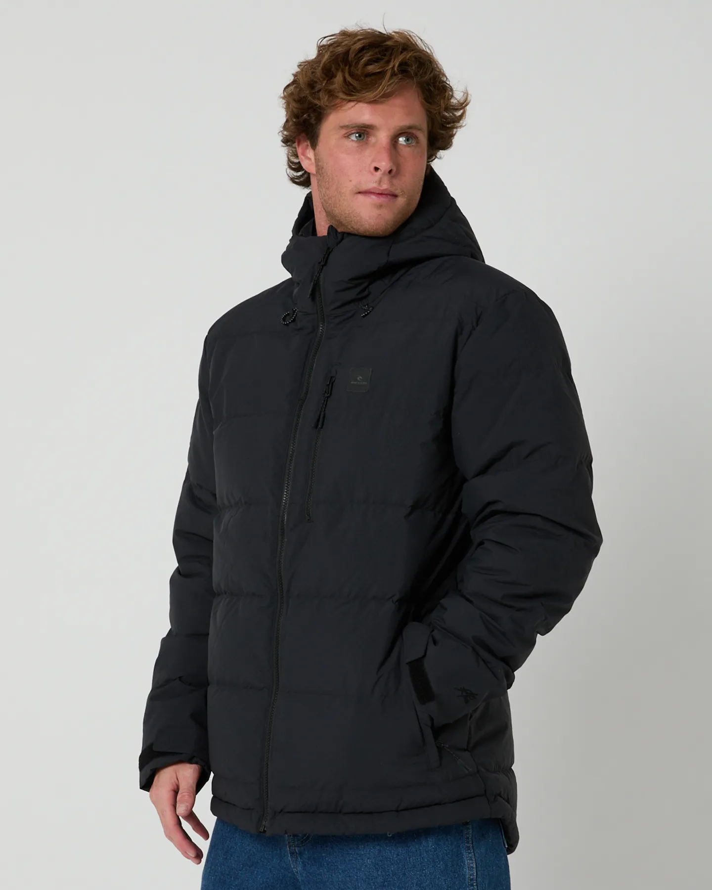 Rip Curl Anti Series Elite Hi Loft Mens Puffer Jacket - Black | SurfStitch