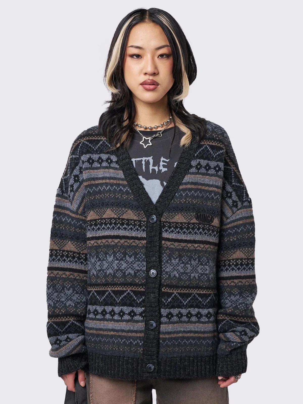 Ripley Jacquard Knit Cardigan