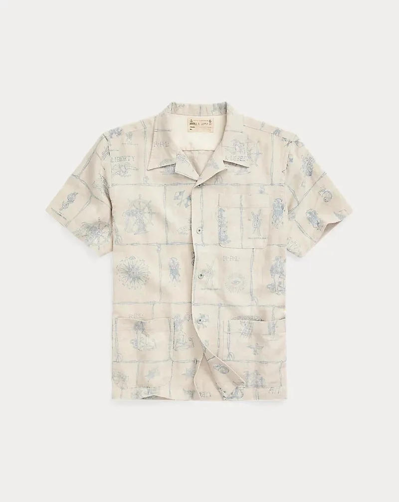 RRL  |Button-down Linen Street Style Cotton Short Sleeves