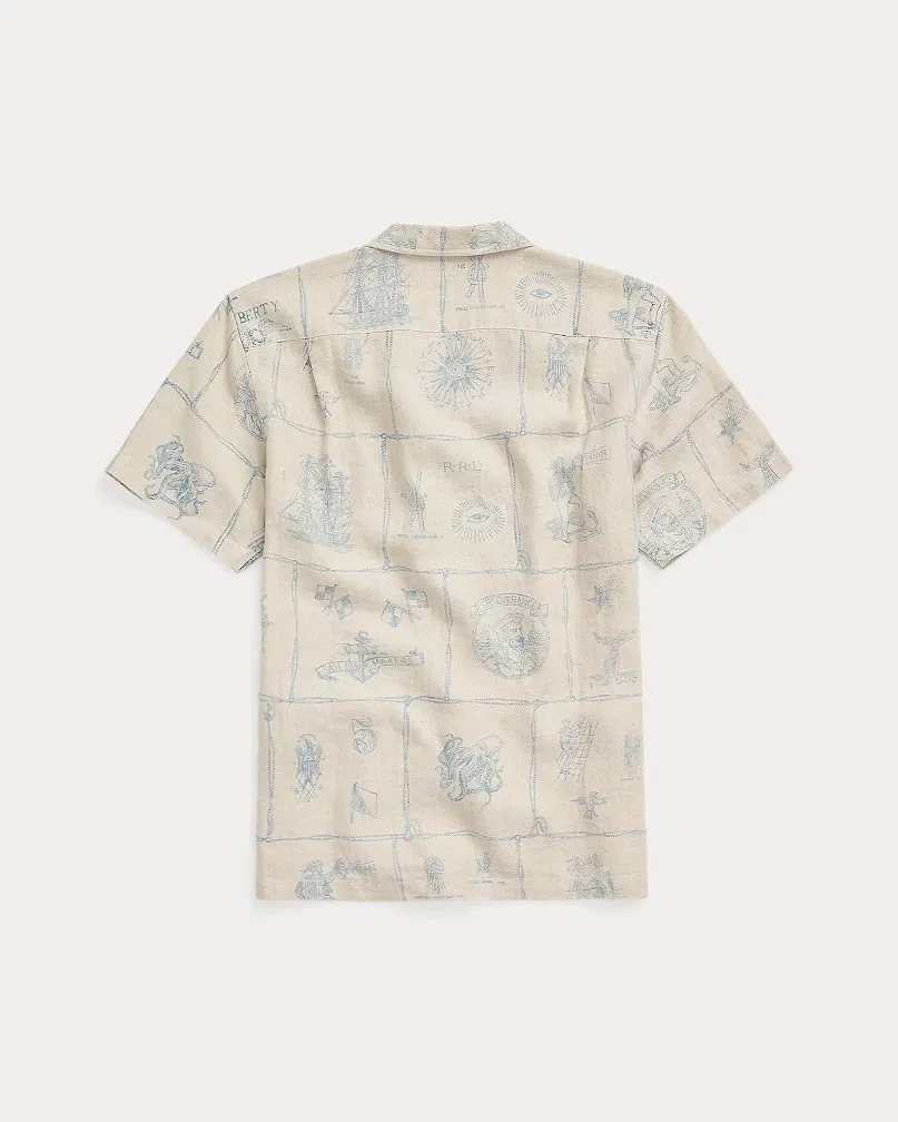 RRL  |Button-down Linen Street Style Cotton Short Sleeves