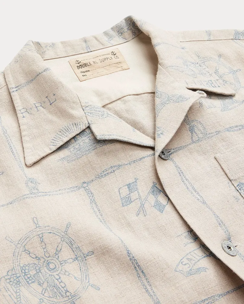 RRL  |Button-down Linen Street Style Cotton Short Sleeves