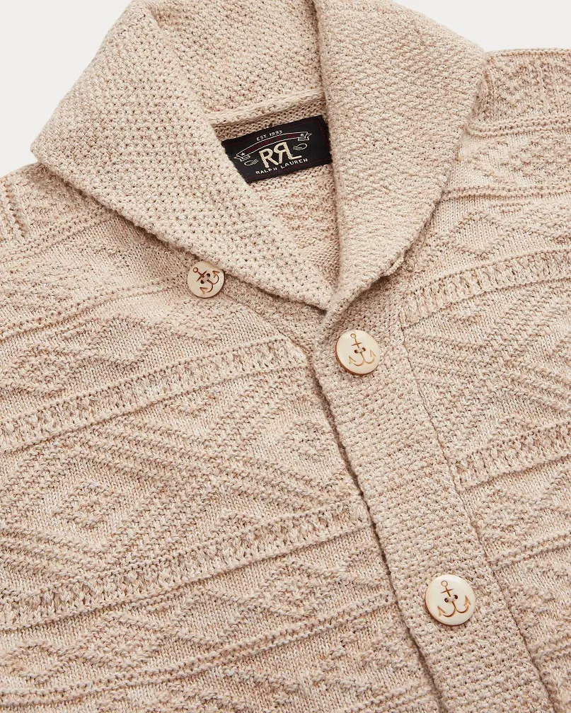 RRL  |Button-down Unisex Linen Street Style Cotton Front Button