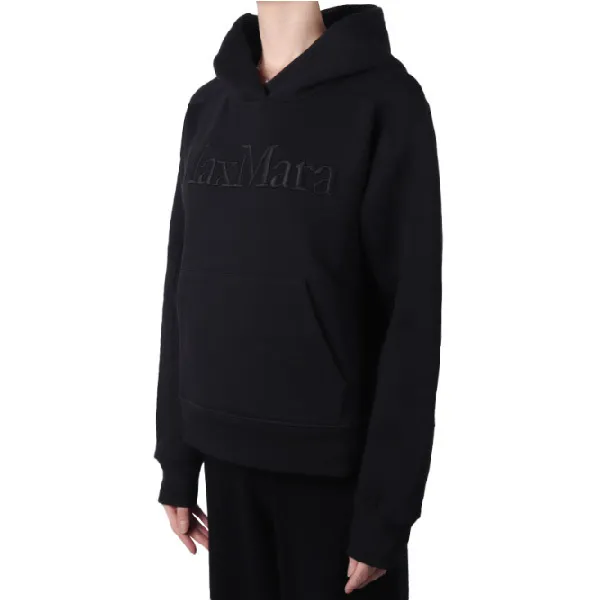 S Max Mara  |Street Style Long Sleeves Plain Cotton Hoodies & Sweatshirts