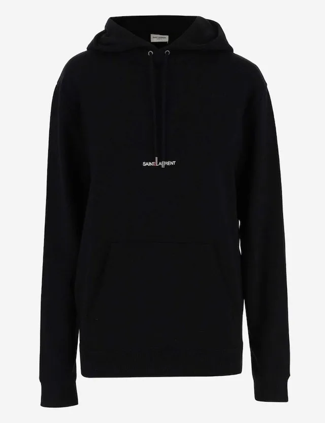 Saint Laurent  |Street Style Long Sleeves Plain Cotton Logo