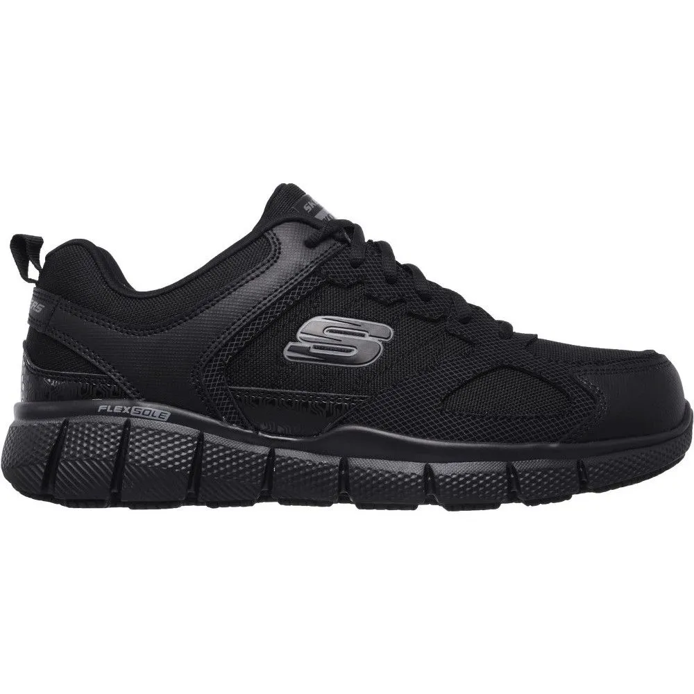 Skechers Mens Telphin Sanphet Lace Up Slip Resistant Shoes