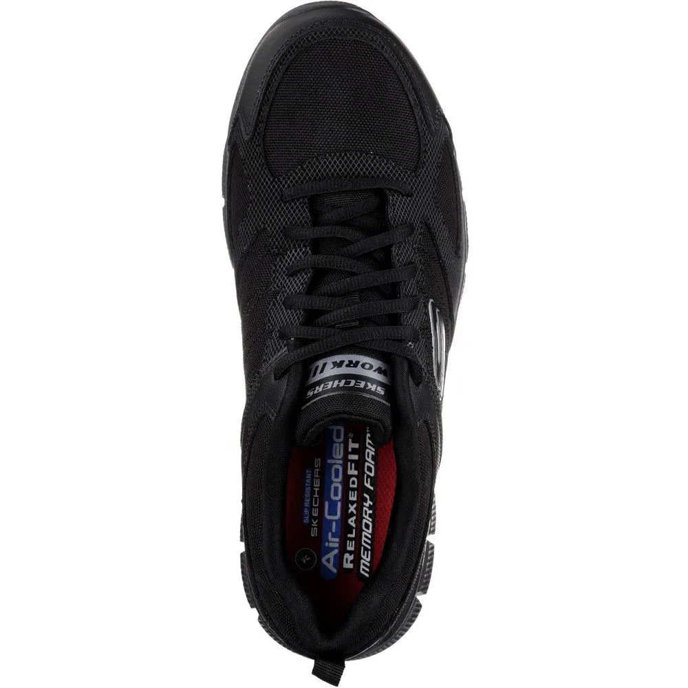 Skechers Mens Telphin Sanphet Lace Up Slip Resistant Shoes