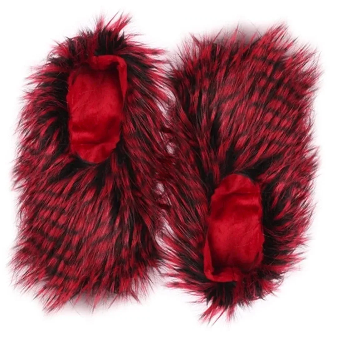 SLIPPER FAUX FUR BALLERINAS