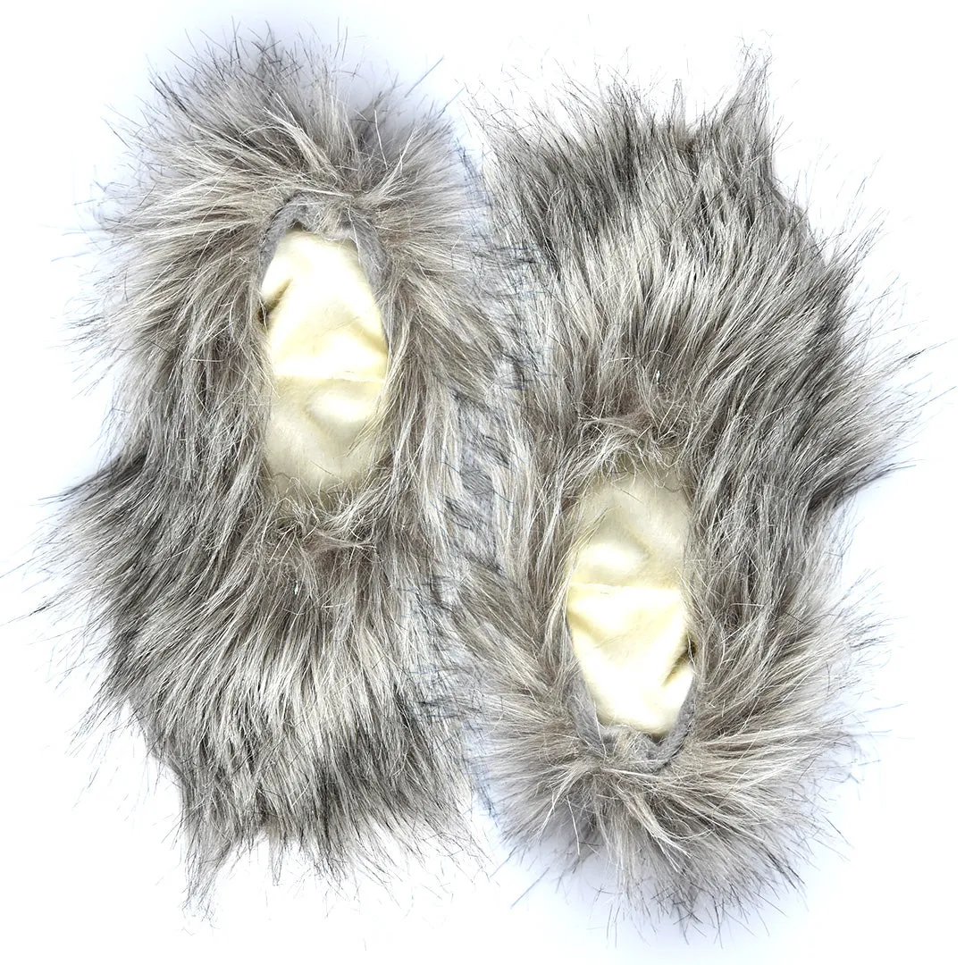 SLIPPER FAUX FUR BALLERINAS