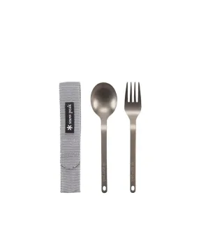 SNOW PEAK - TITANIUM FORK & SPOON SET