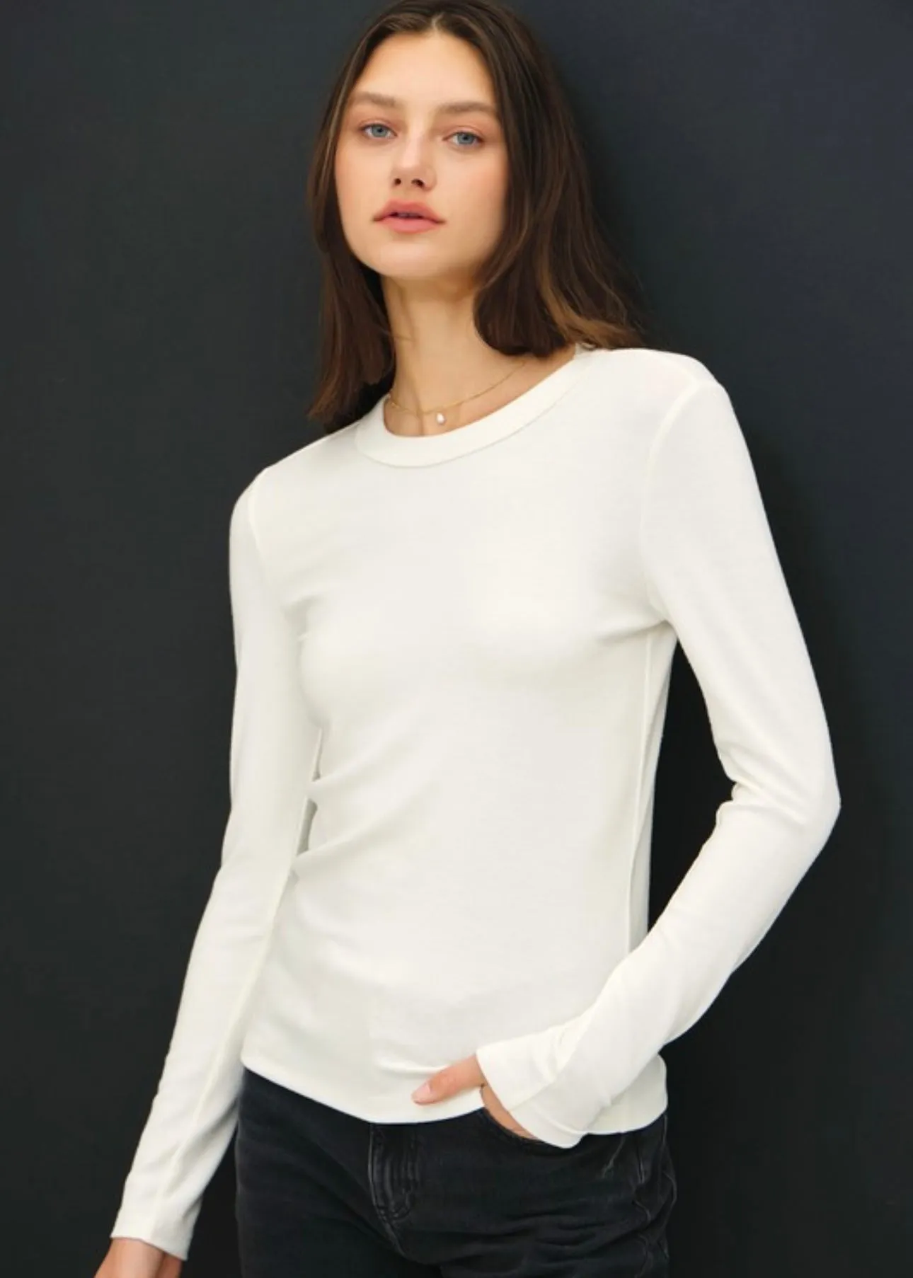 Soft Layering Basic Long Sleeve Tops - 4 Colors!