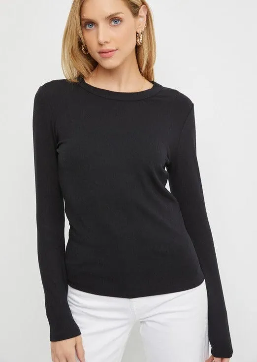 Soft Layering Basic Long Sleeve Tops - 4 Colors!