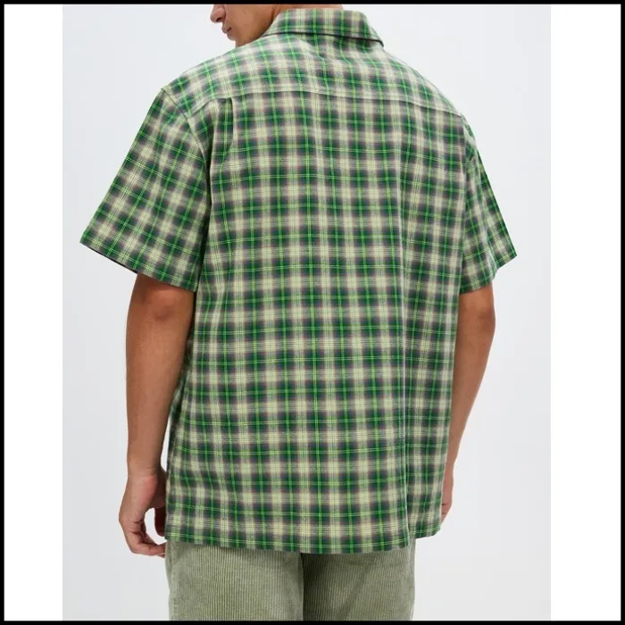 STUSSY  |Button-down Other Plaid Patterns Street Style Cotton