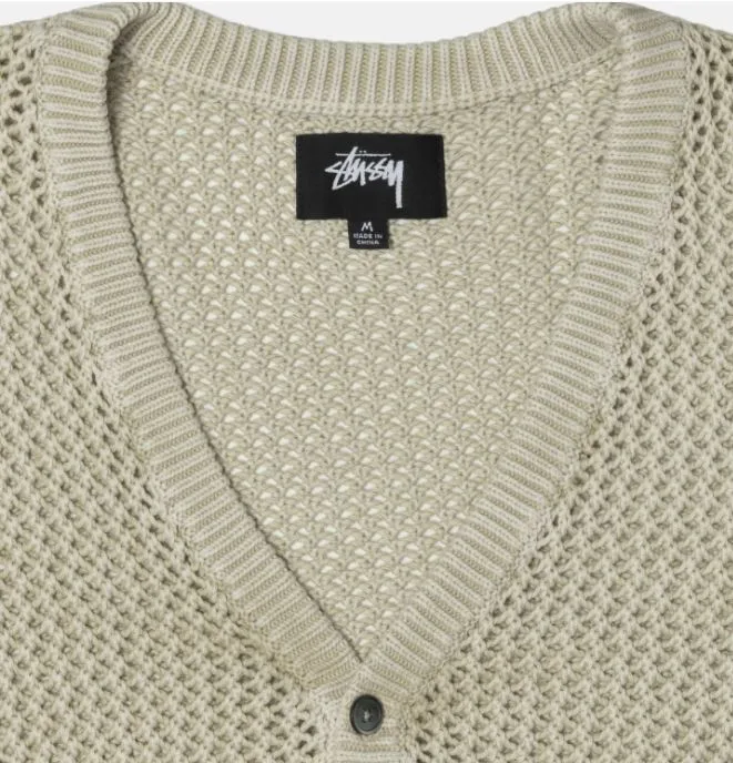 STUSSY  |Button-down Street Style Plain Cotton Oversized Khaki