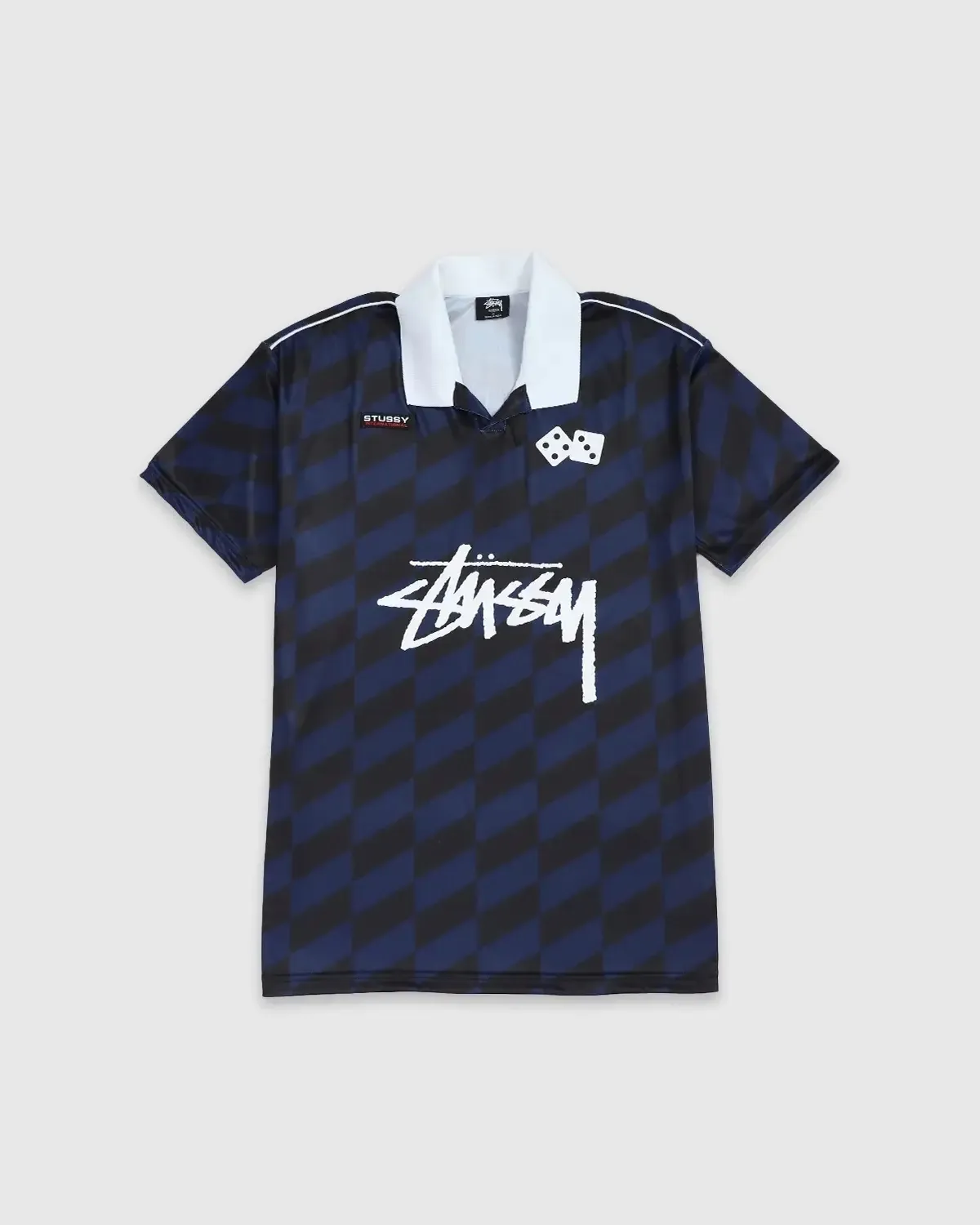 STUSSY  |Pullovers Button-down Stripes Unisex Street Style Plain