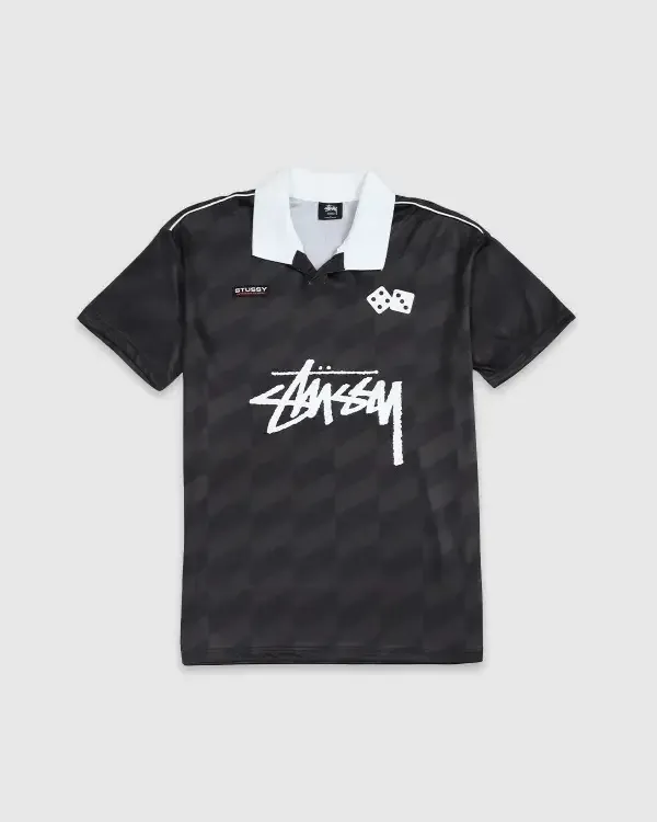 STUSSY  |Pullovers Button-down Stripes Unisex Street Style Plain