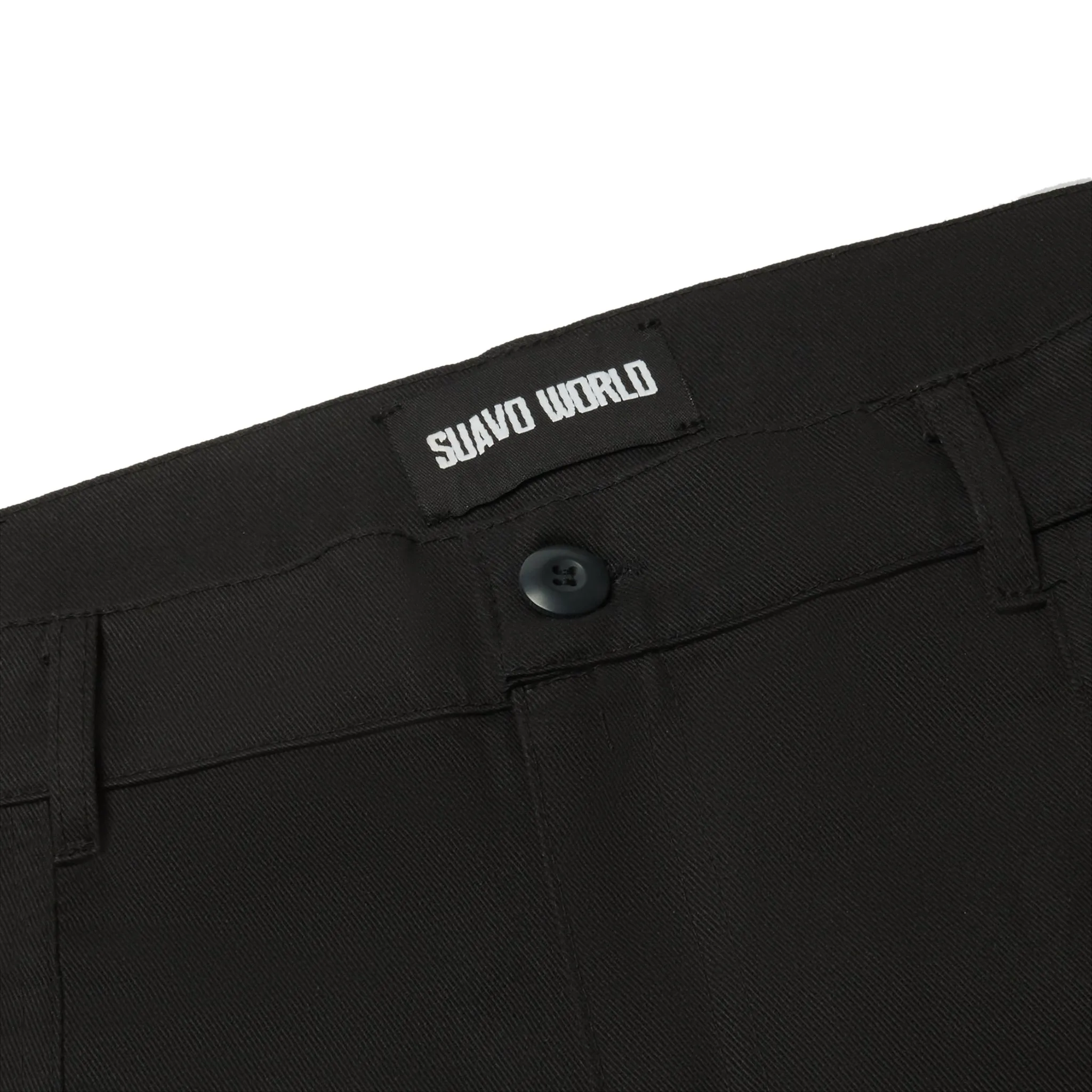 Suavo World Cargo Flare Trousers Black