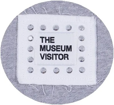 THE MUSEUM VISITOR  |Unisex Blended Fabrics Studded Street Style Long Sleeves