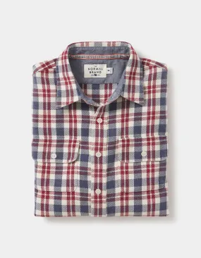 The Normal Brand Mountail Overshirt - White Plaid