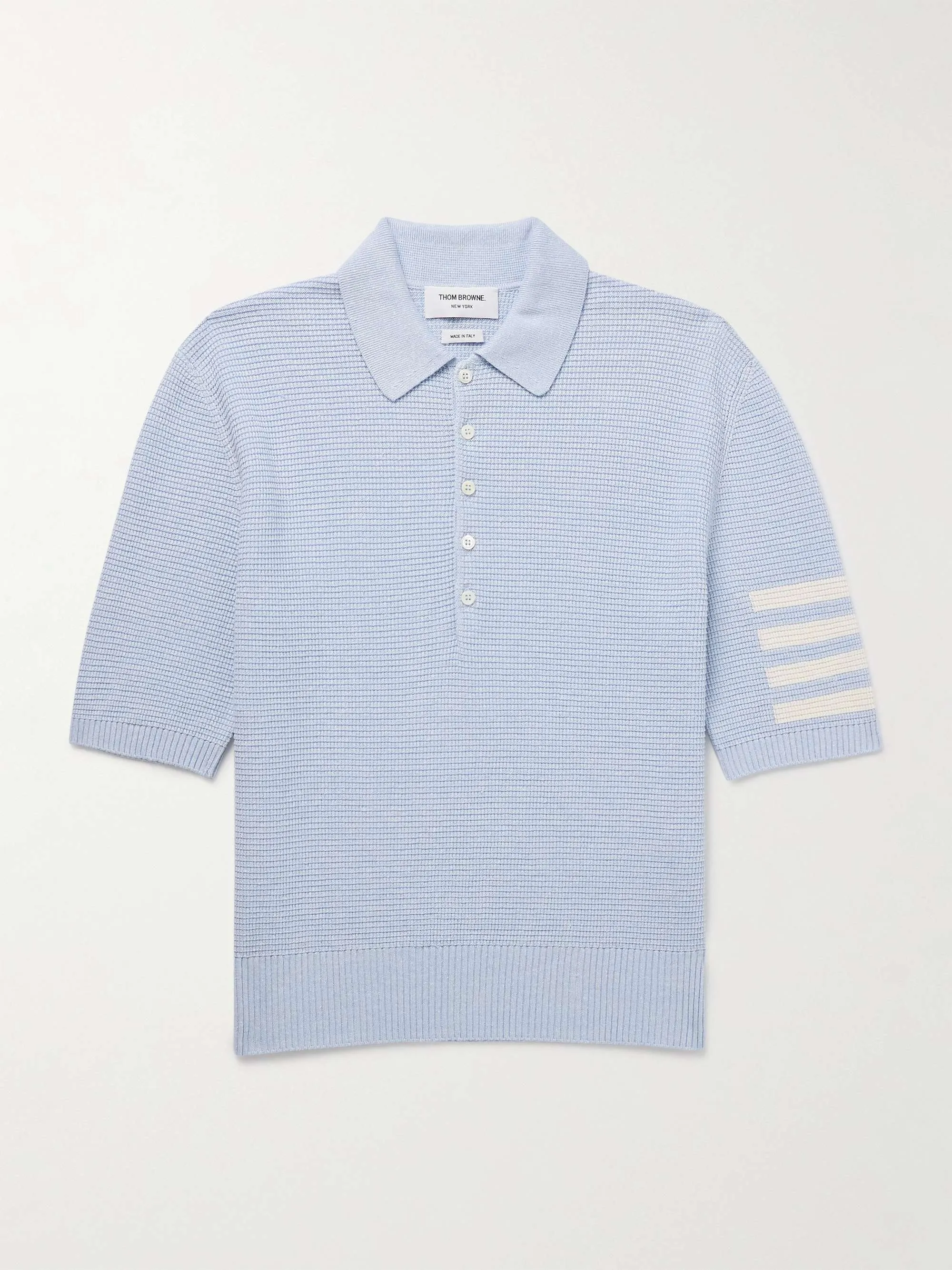 THOM BROWNE  |Button-down Stripes Unisex Street Style Cotton Short Sleeves