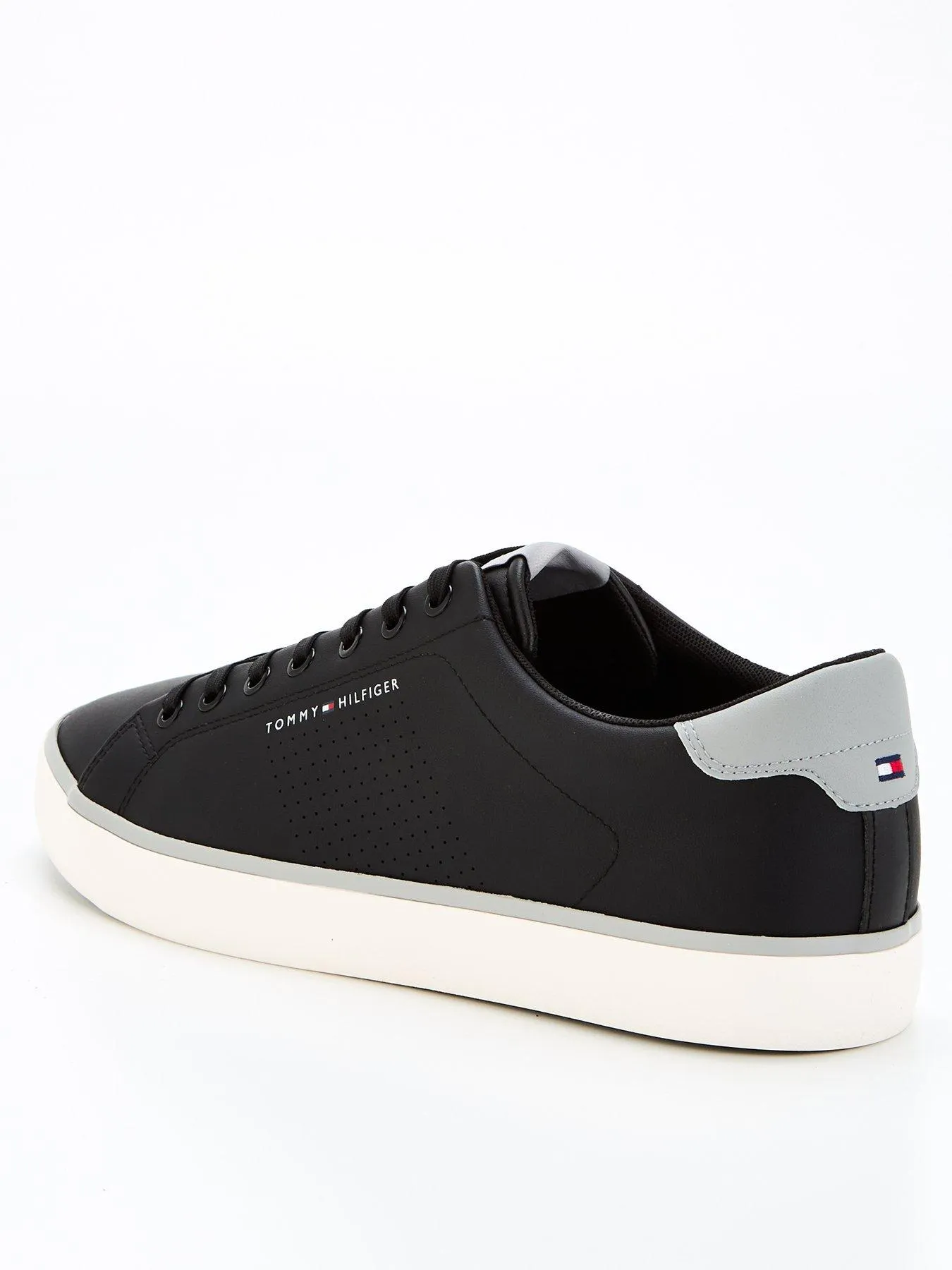 Tommy Hilfiger Hi Vulcanised Perforated Sneaker - Black