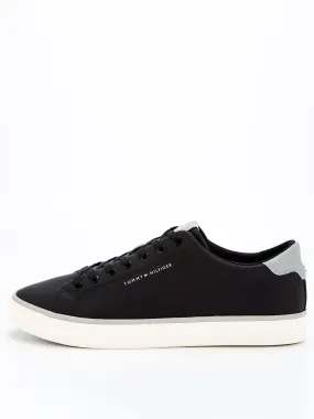 Tommy Hilfiger Hi Vulcanised Perforated Sneaker - Black