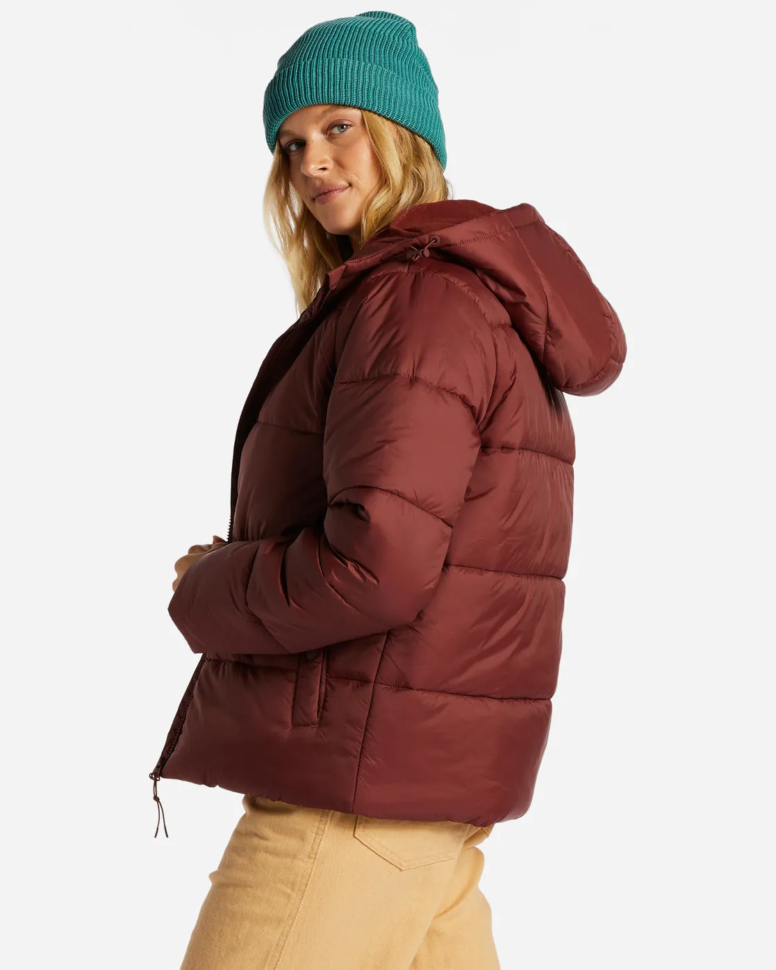 Transport Puffer Jacket - Rosewood