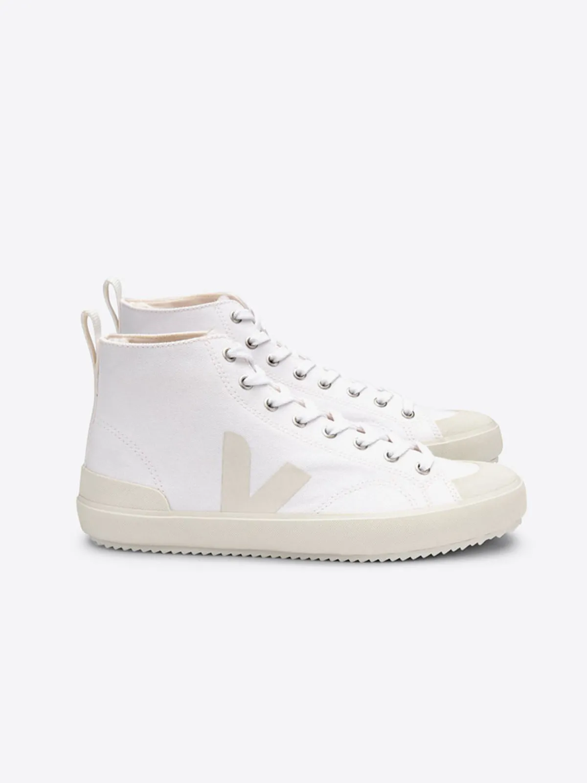 Unisex VEJA Nova High Top Sneaker - White/Pierre