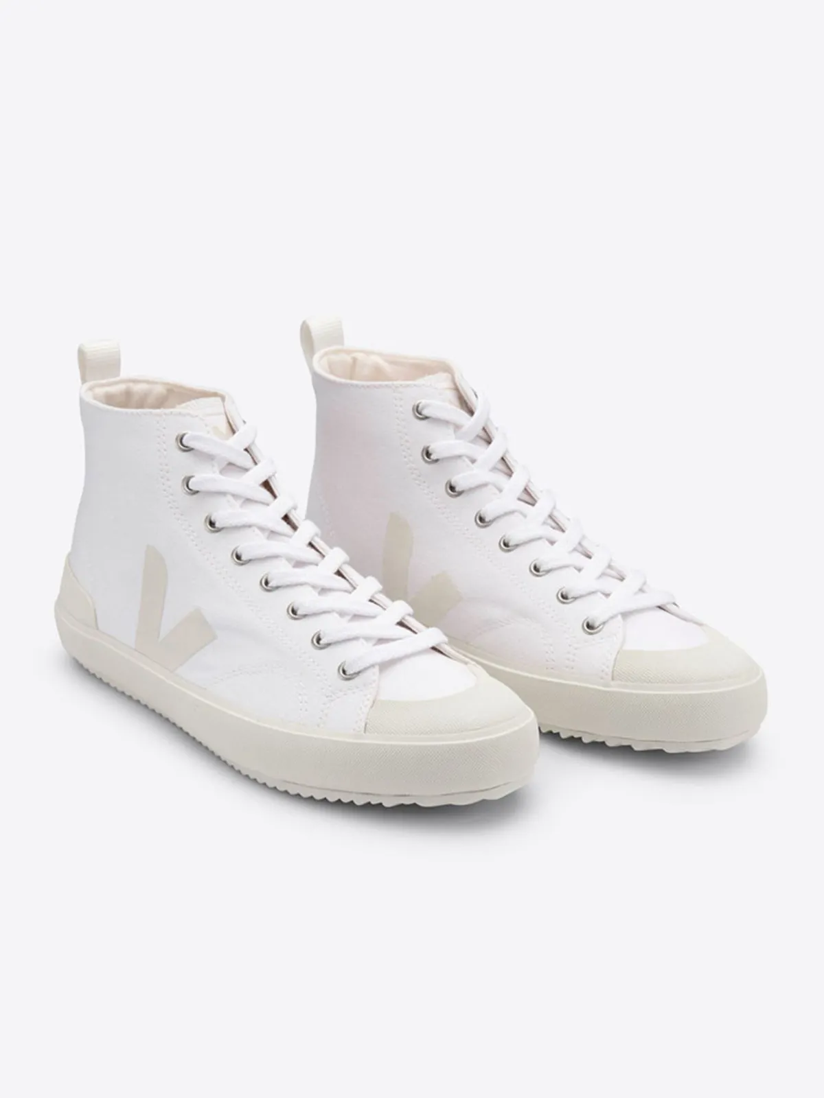 Unisex VEJA Nova High Top Sneaker - White/Pierre