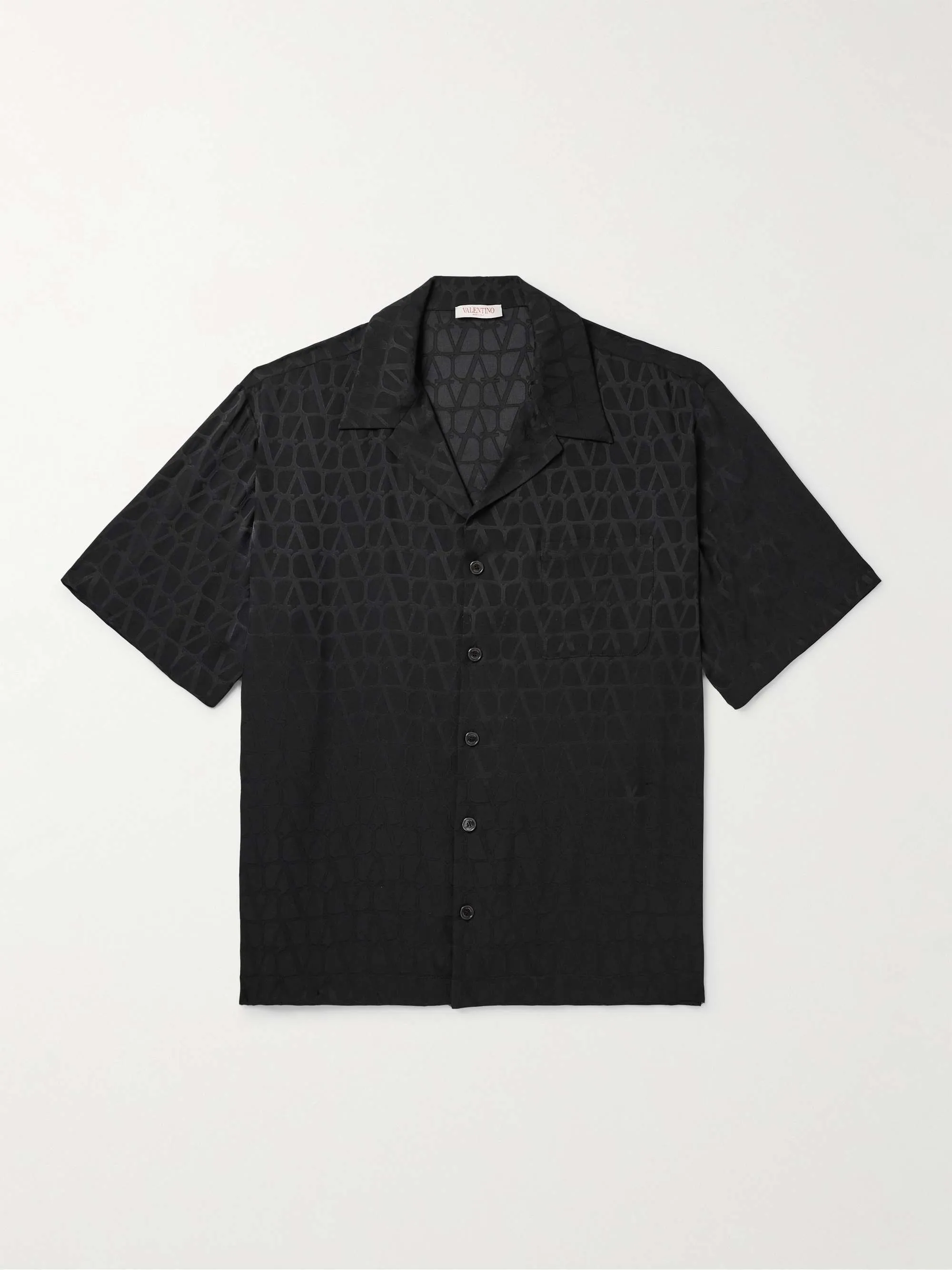 VALENTINO  |Button-down Monogram Unisex Street Style Short Sleeves