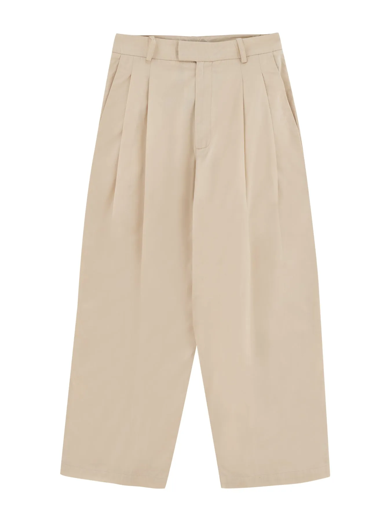 Vanilla Pleated Trousers