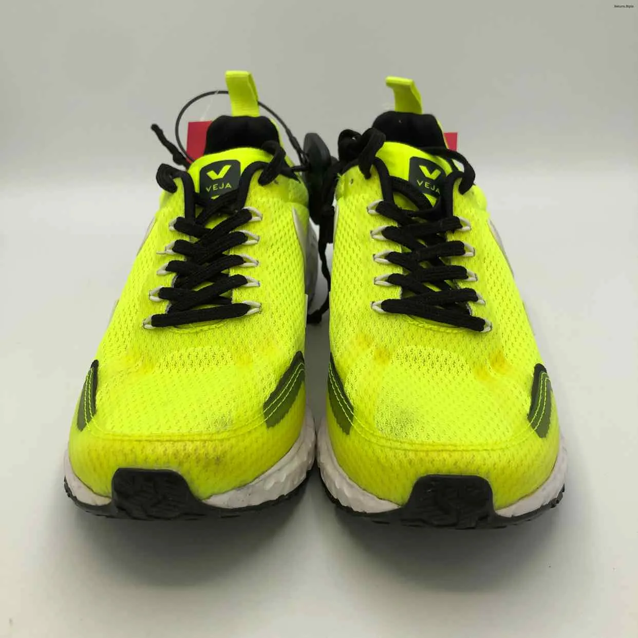 VEJA Neon Yellow Black & White Sneaker Shoe Size 7 Shoes