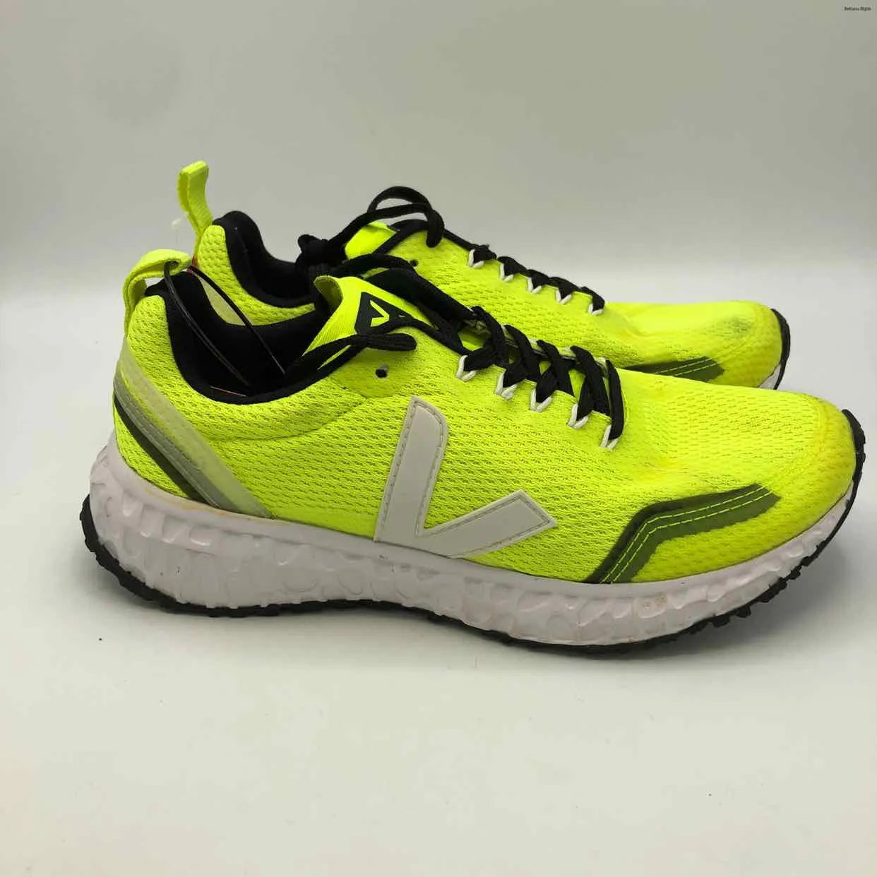 VEJA Neon Yellow Black & White Sneaker Shoe Size 7 Shoes