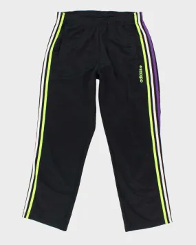 Vintage Men's Black Adidas Tracksuit Bottoms - M