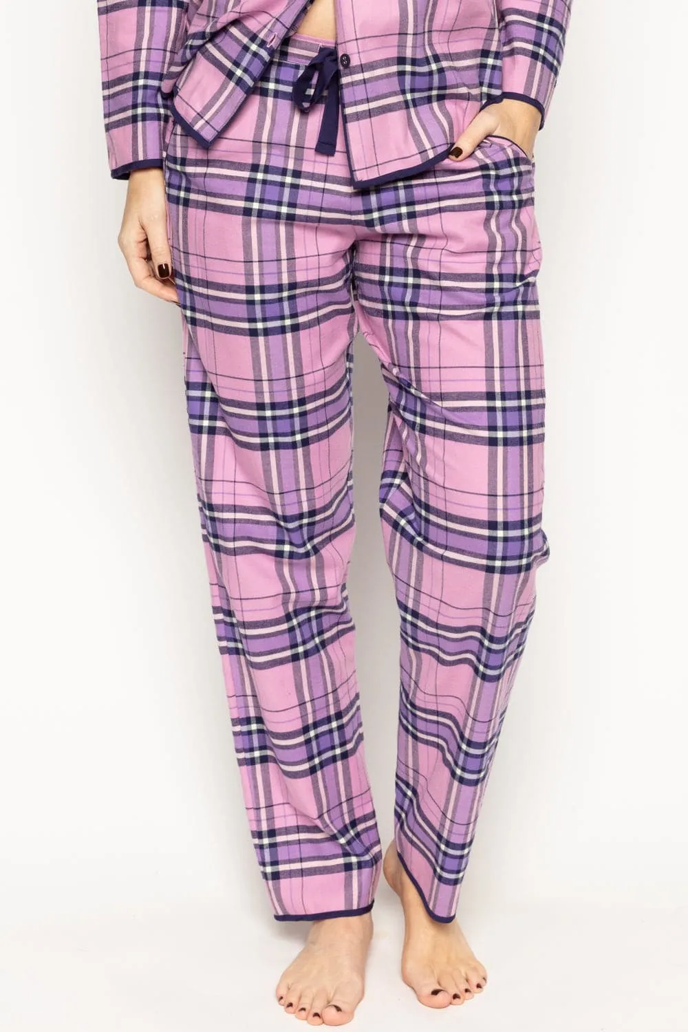 Violet Check Pyjama Pants