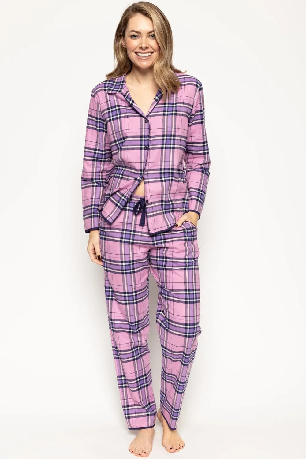 Violet Check Pyjama Pants