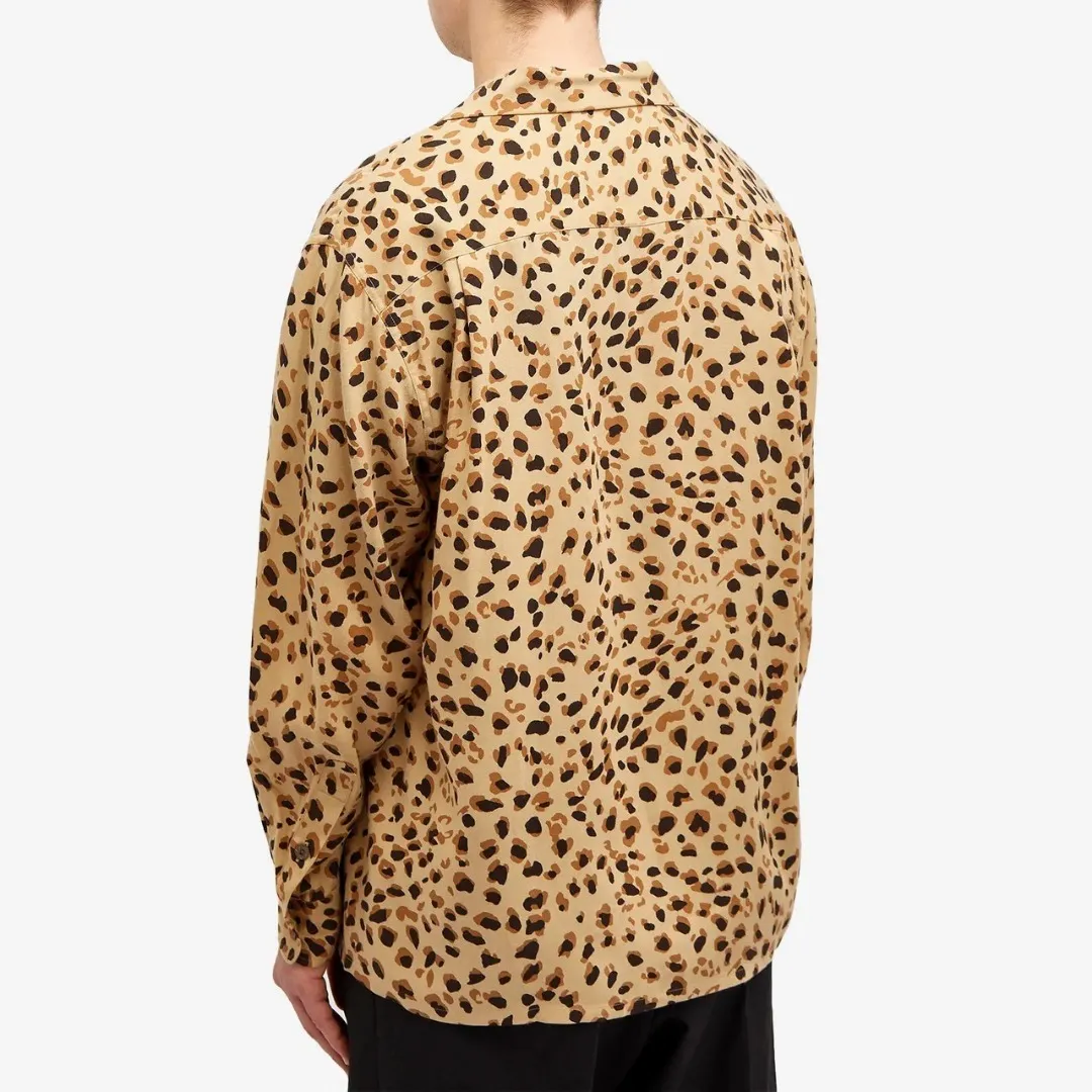 WACKO MARIA  |Button-down Leopard Patterns Unisex Street Style