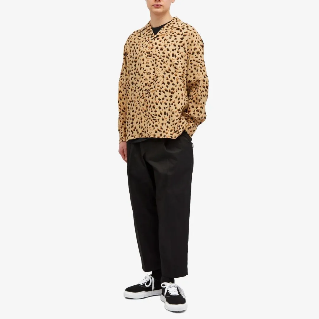 WACKO MARIA  |Button-down Leopard Patterns Unisex Street Style