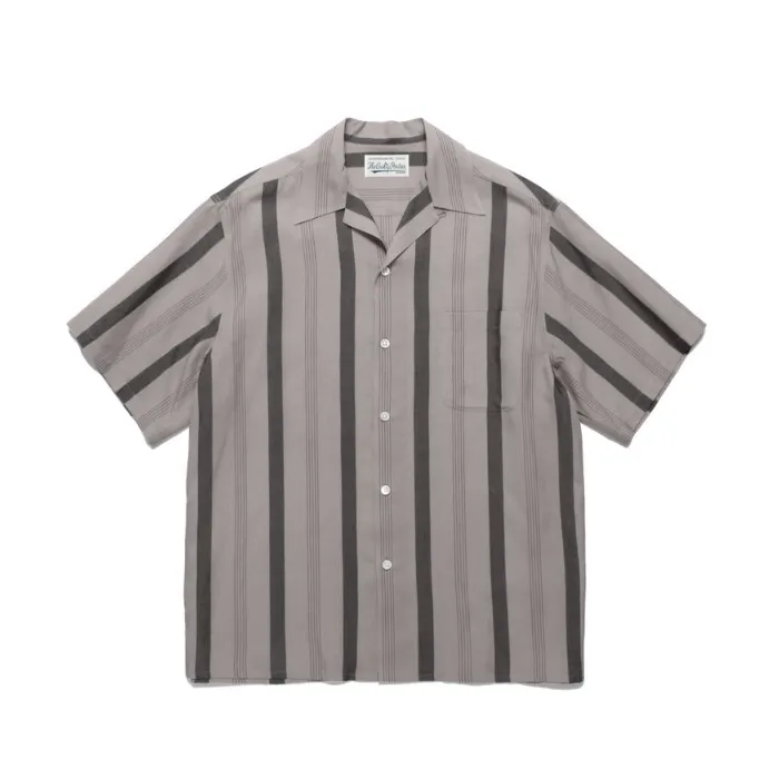 WACKO MARIA  |Button-down Stripes Street Style Bi-color Plain