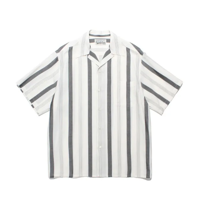 WACKO MARIA  |Button-down Stripes Street Style Bi-color Plain