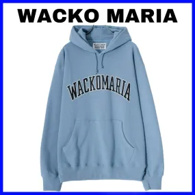 WACKO MARIA  |Street Style Long Sleeves Plain Cotton Oversized Logo