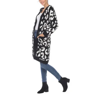 White Mark Midweight Faux Fur Coat