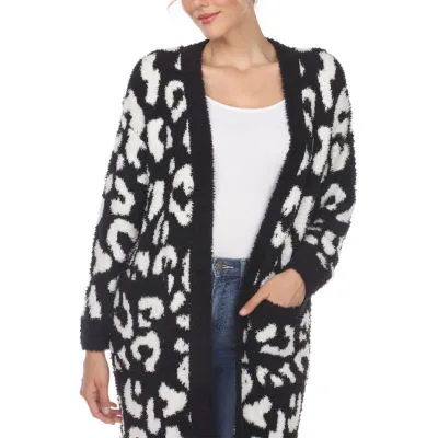 White Mark Midweight Faux Fur Coat